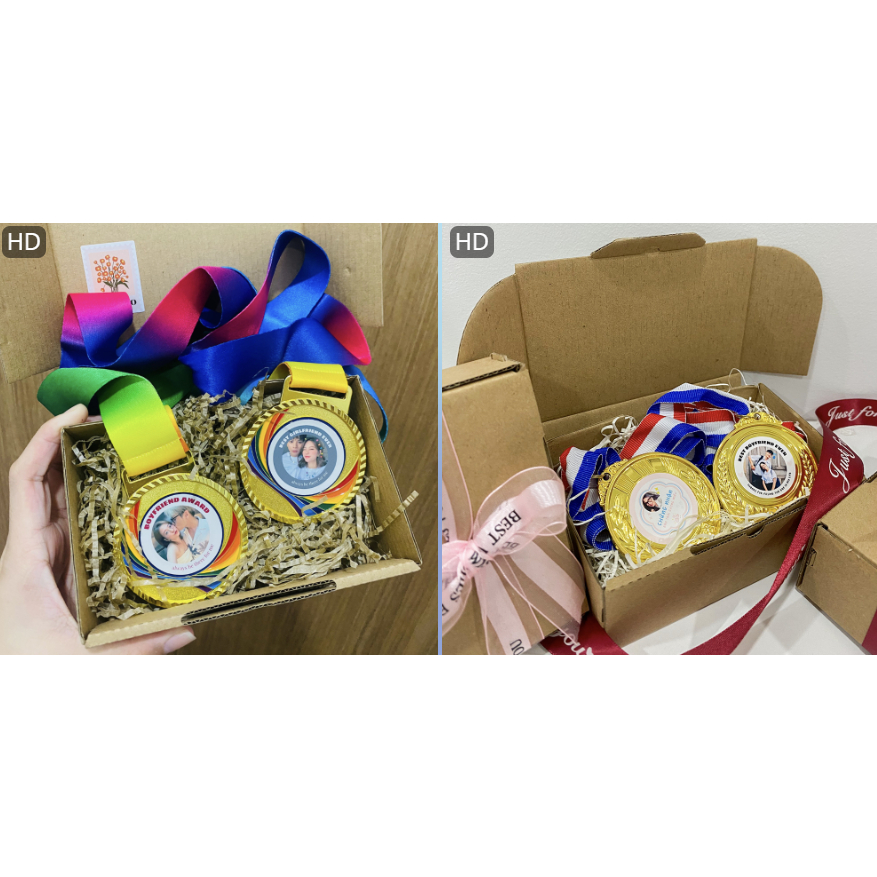 [TẶNG HỘP GÓI]_ HUY CHƯƠNG TÌNH YÊU in ảnh theo yêu cầu, tặng bạn trai/bạn gái/người yêu ngày kỷ niệm, sinh nhật_thumbnail_17