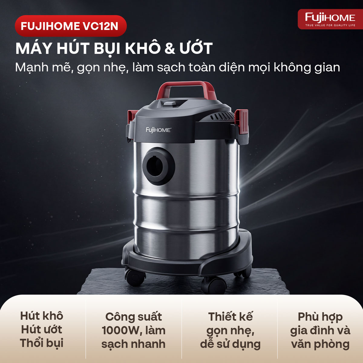 Máy hút bụi công nghiệp Fujihome VC12N_thumbnail_4