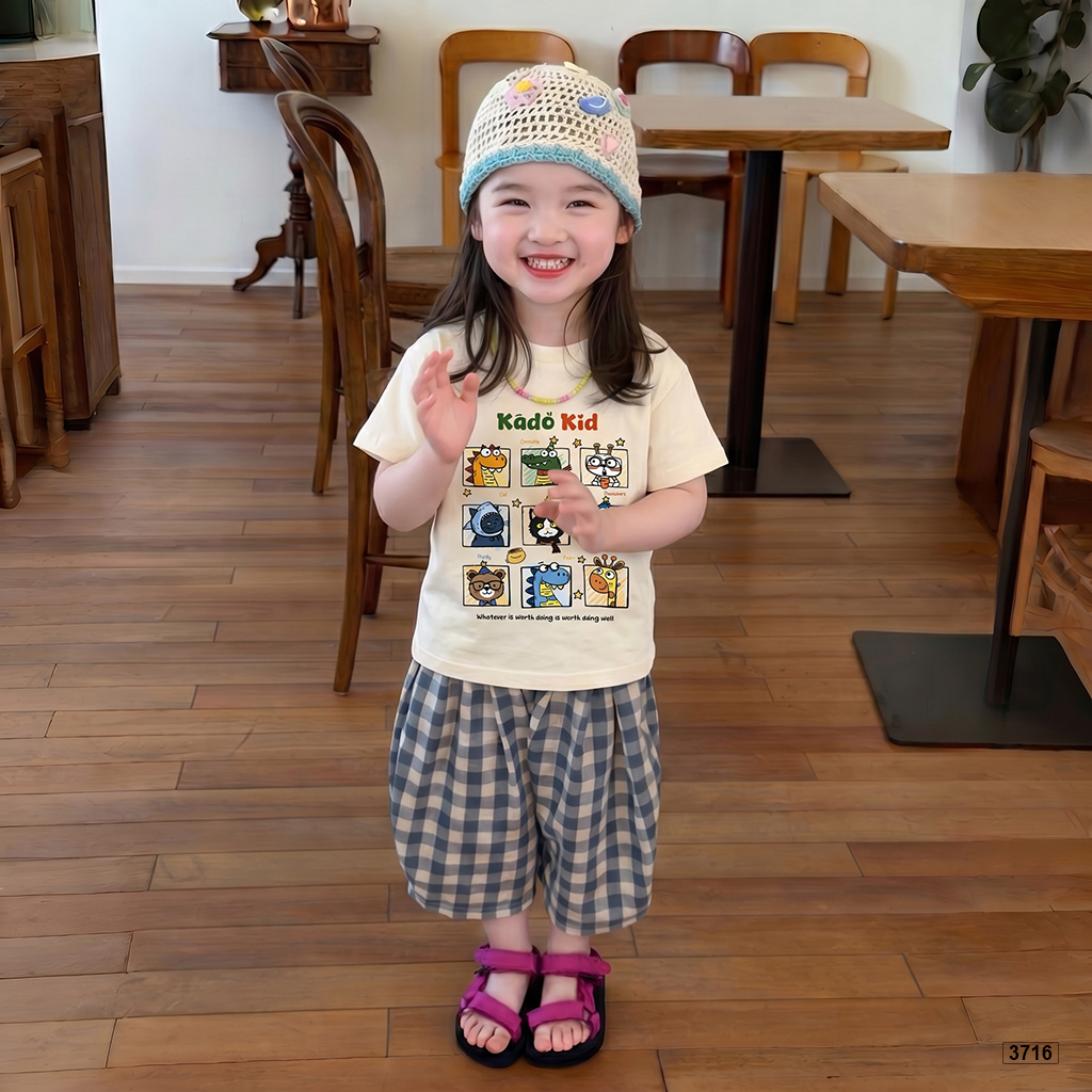 Áo thun bé gái form rộng mùa hè đáng yêu Kado 3716_thumbnail_4