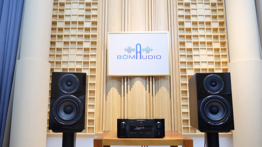 Hình ảnh chụp thực tế Combo Amply Marantz M-CR 412 + Loa Wharfedale Diamond 12.2