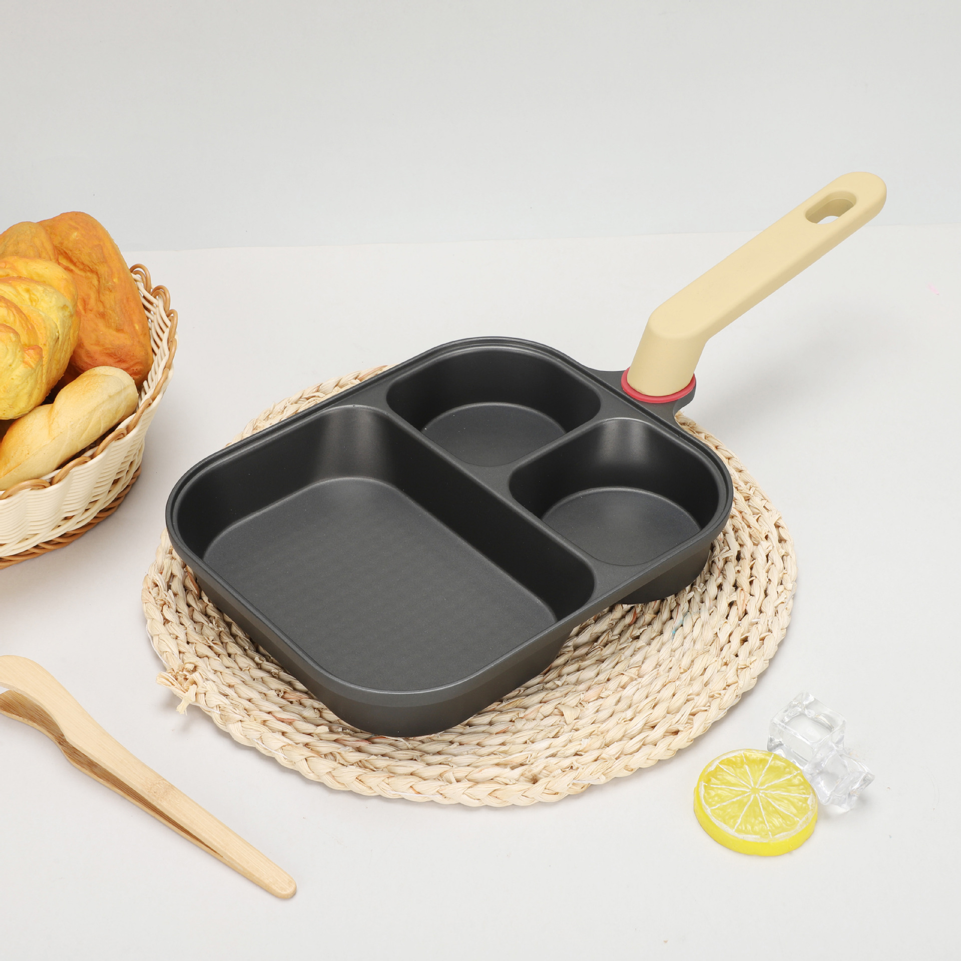 Chảo Chiên Titan 3 Ngăn Chống Dính Cao Cấp_thumbnail_2