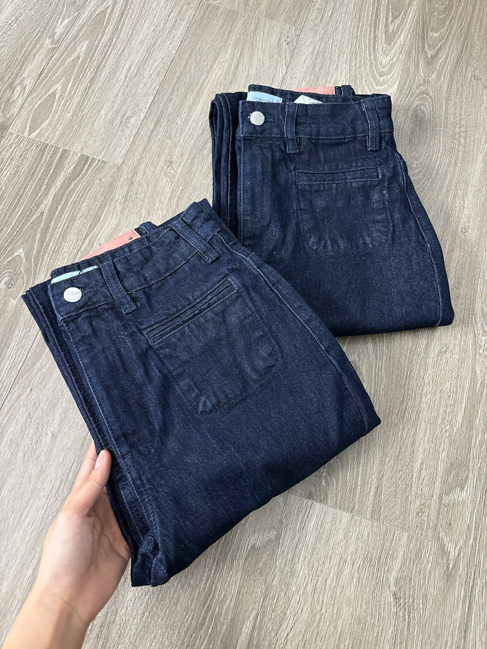 Quần jean suông đậm phối 2 túi trước_thumbnail_2