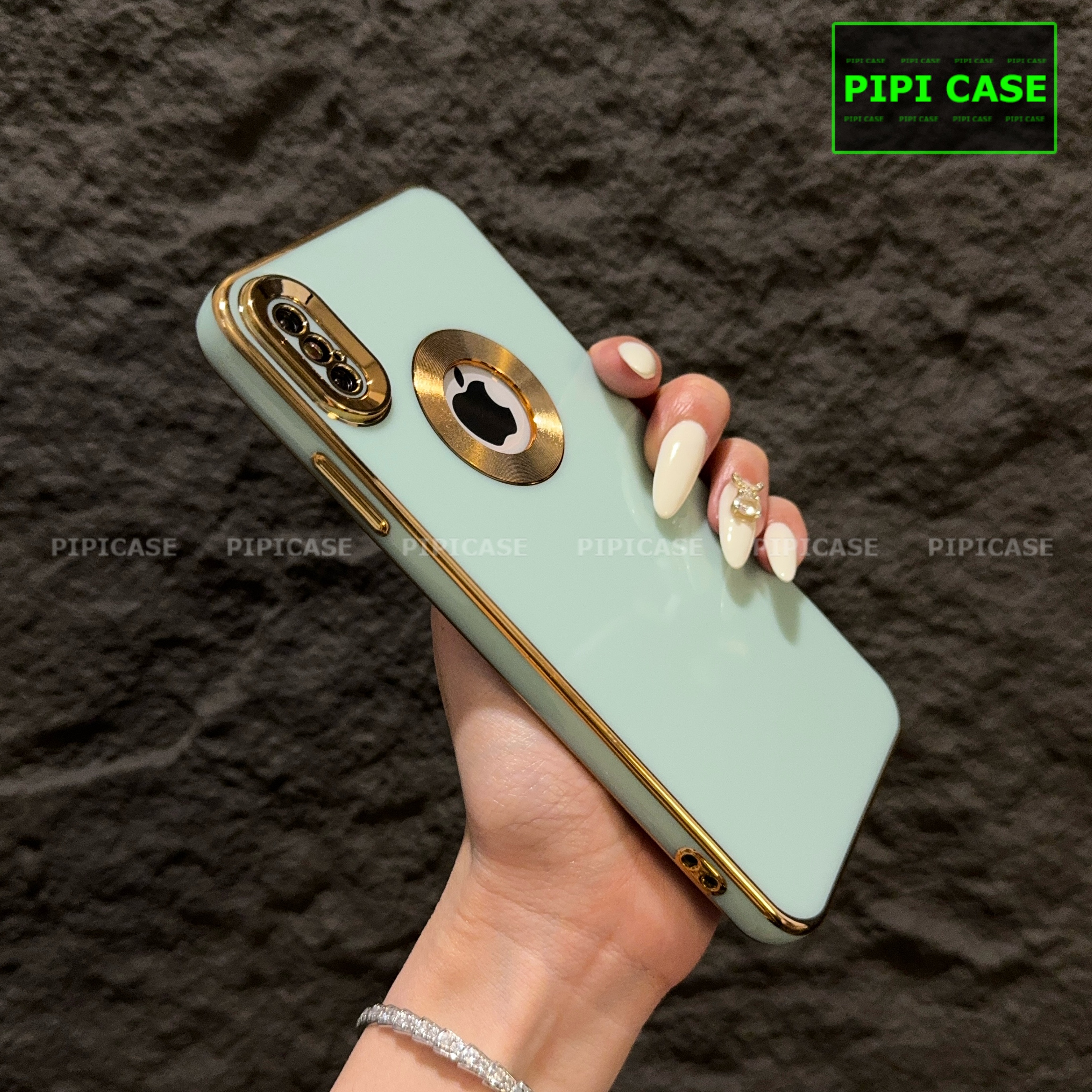 Ốp Lưng iPhone X / XS - Pandora - Xanh Mint_thumbnail_2