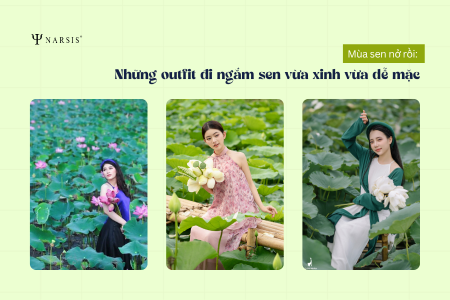 Mùa sen nở rồi: Những outfit đi ngắm sen vừa xinh vừa dễ mặc