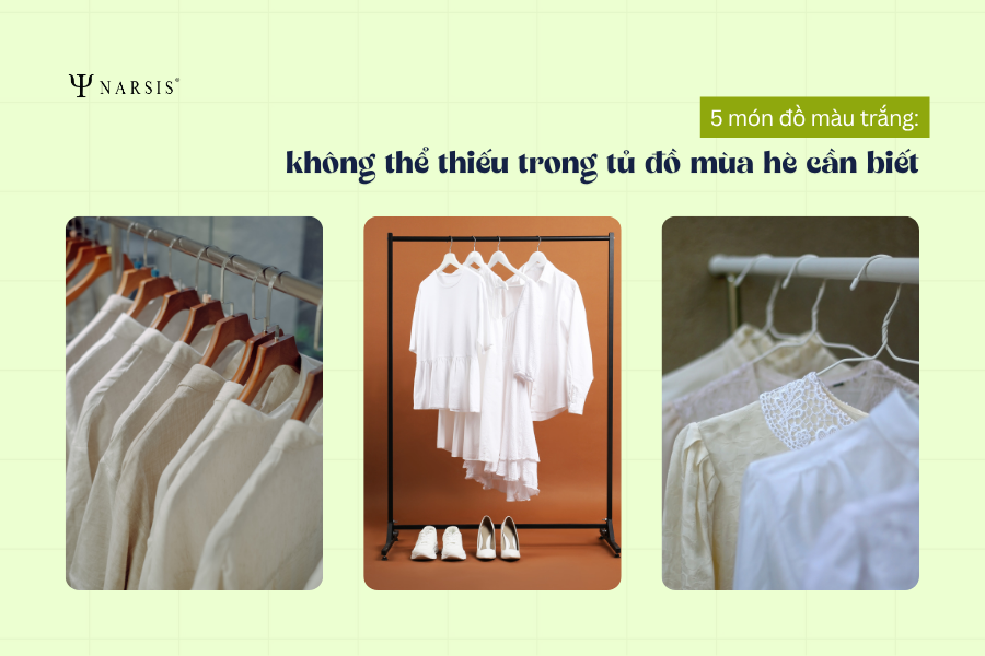 5 món đồ màu trắng không thể thiếu trong tủ đồ mùa hè cần biết