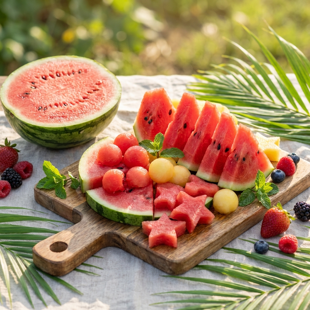 Cách Bổ Dưa Hấu Đẹp, Trình Bày Sang Trọng Đãi Khách