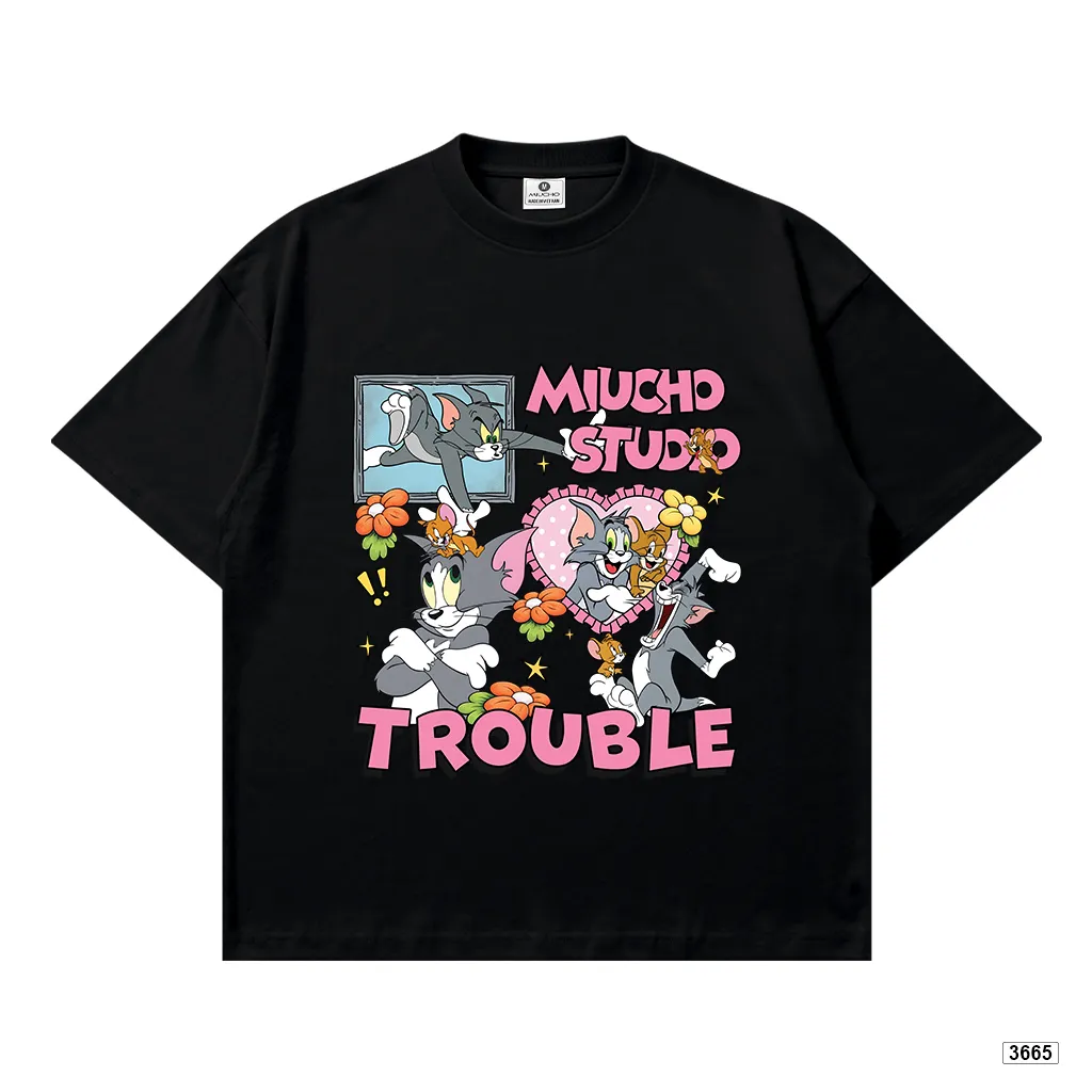 Áo thun nữ form boxy hoạt hình Mèo chuột Miucho 3665_thumbnail_10