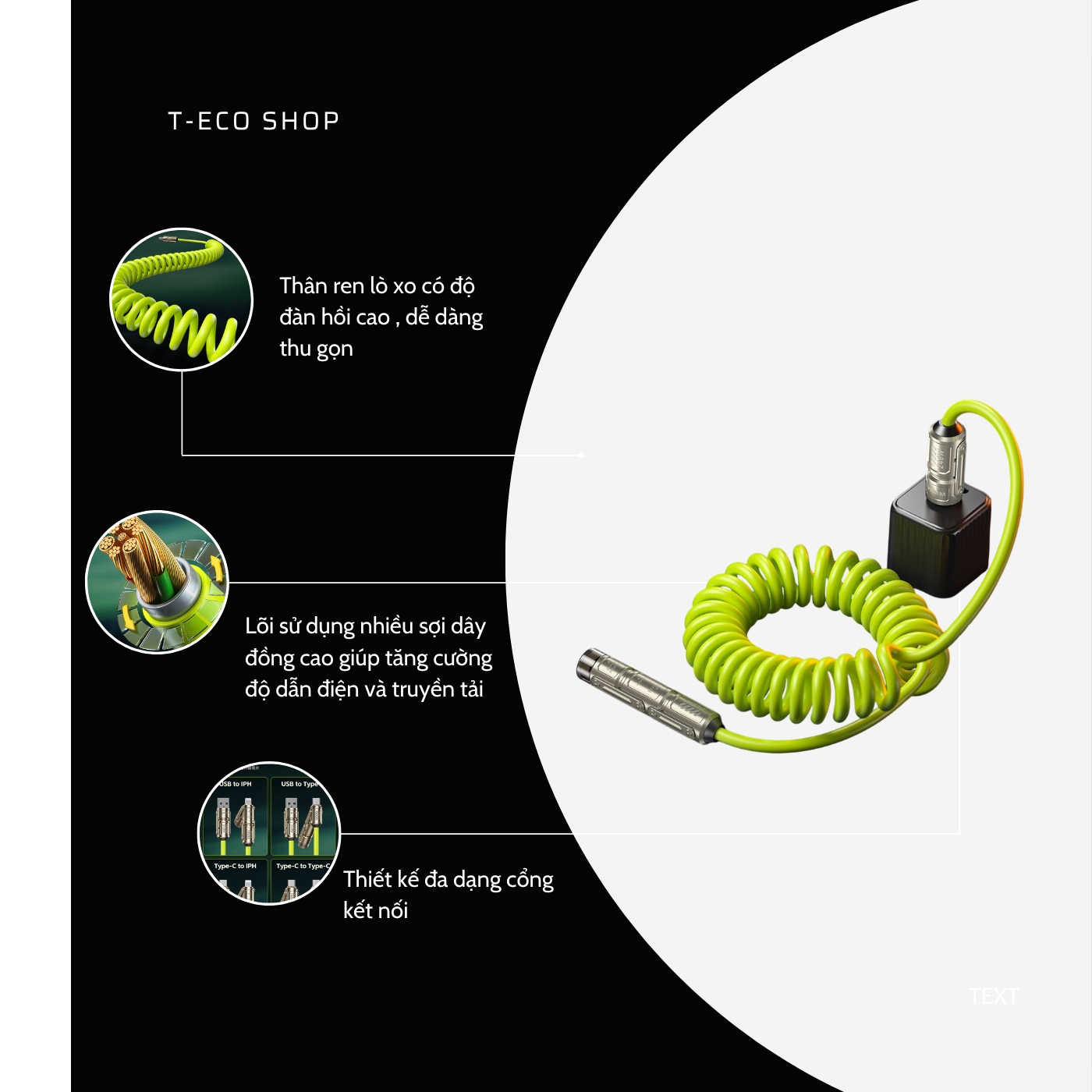 T-ECO SHOP | Cáp Sạc WEKOME WDC-80 7 Trong 1 Công Suất 240W Hỗ Trợ Sạc Và Truyền Dữ Liệu_thumbnail_2
