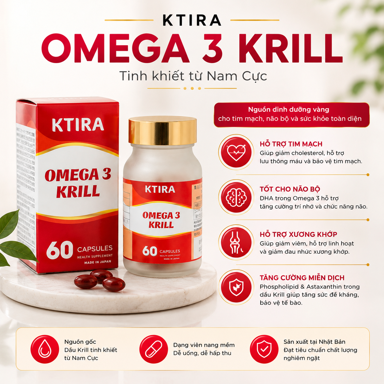 KTIRA OMEGA 3 KRILL, dạng viên, 60 viên/_thumbnail_1
