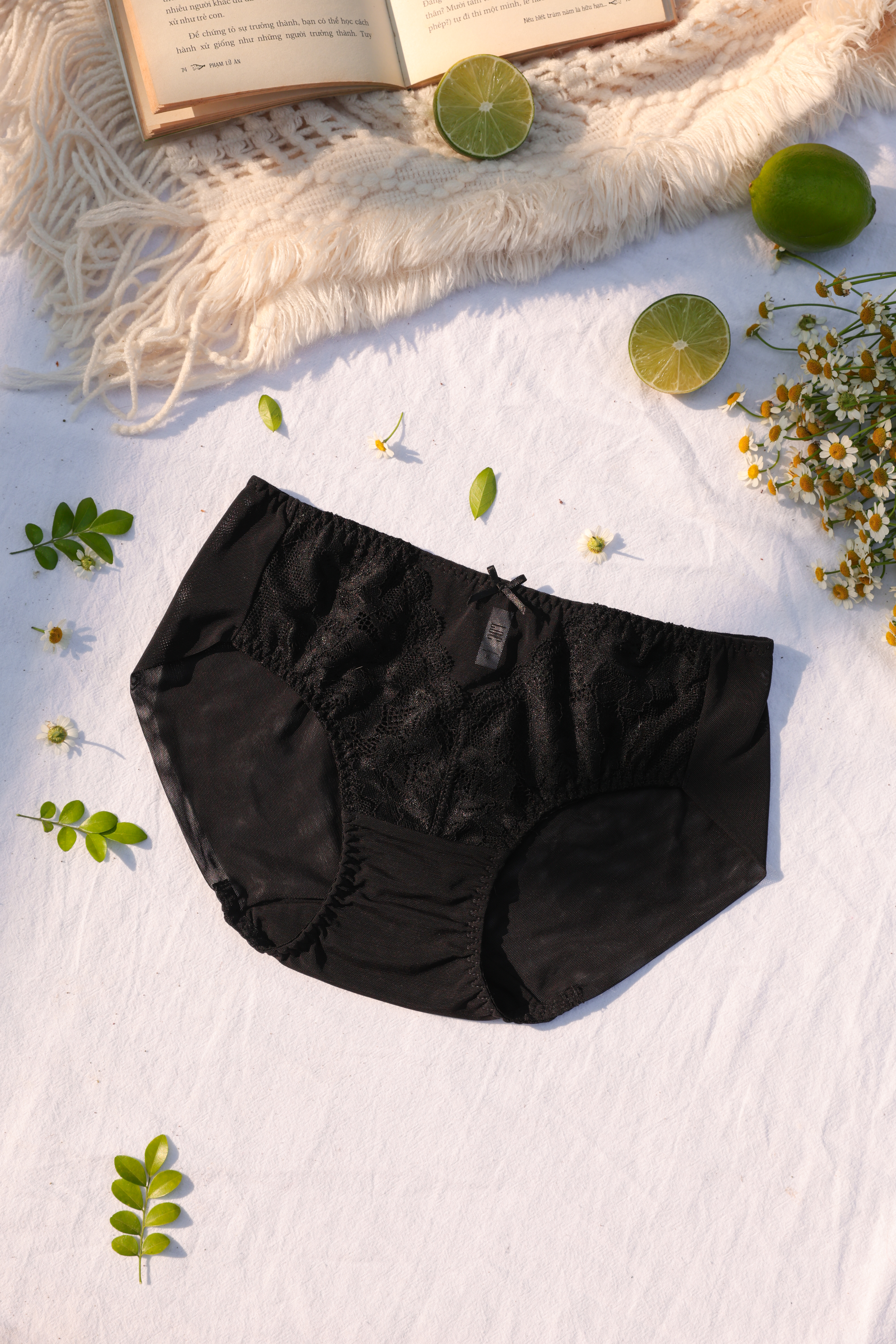 COMBO 3 Quần Lót LOC PREMIUM Lưng Vừa Phối Ren Trà My_thumbnail_5