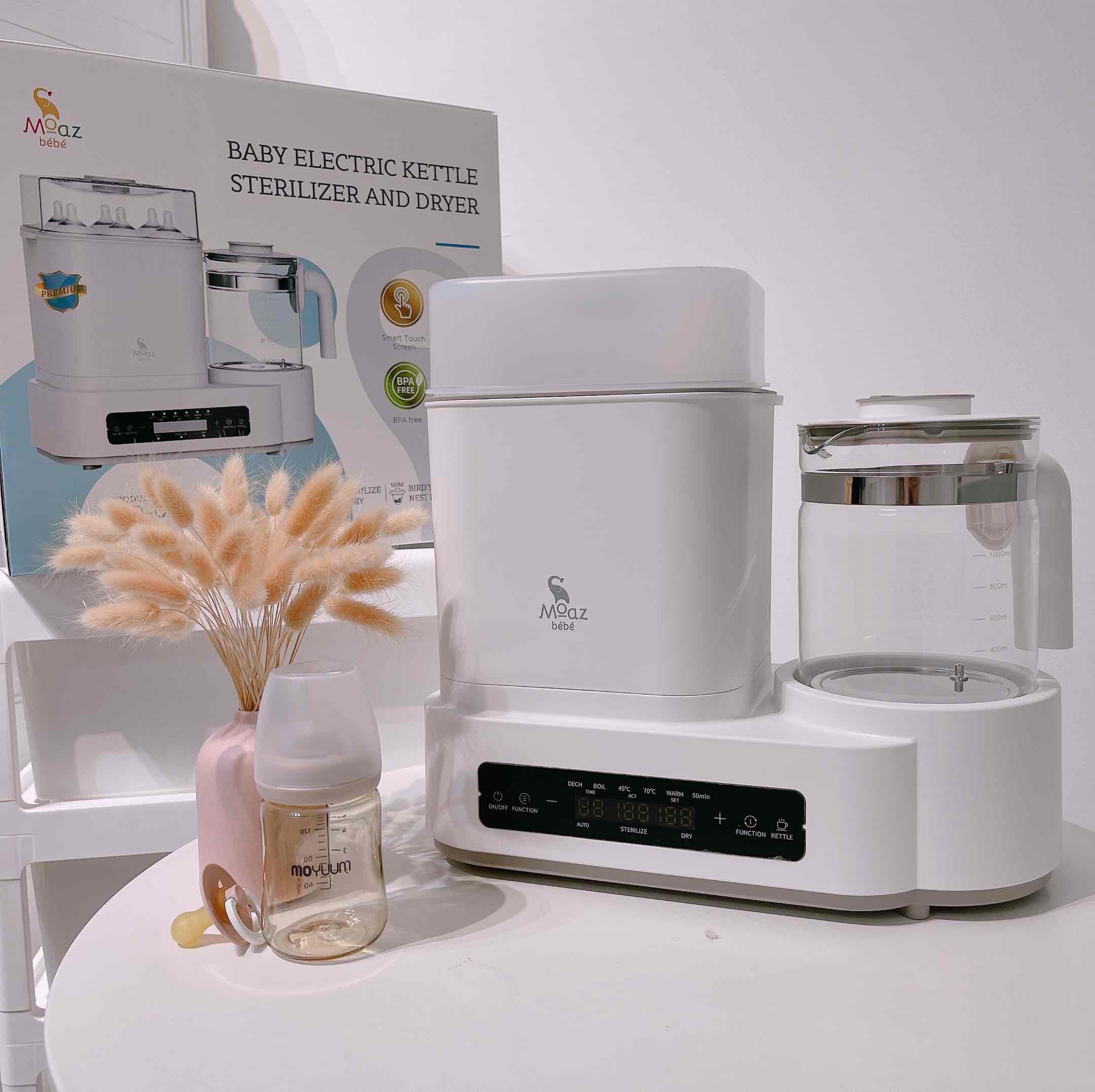 Máy tiệt trùng sấy khô và đun nước Moazbebe