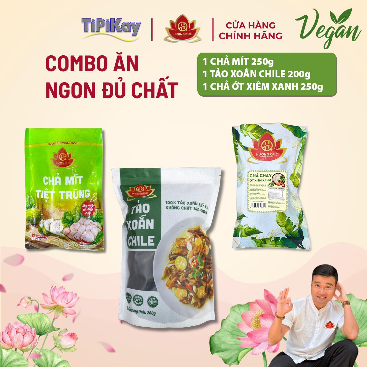 [Combo 3 món] 1 Chả Mít 250g + 1 Chả Ớt Xiêm Xanh 250g + 1 Tảo Xoắn 200g CBTP-CMOXXTX