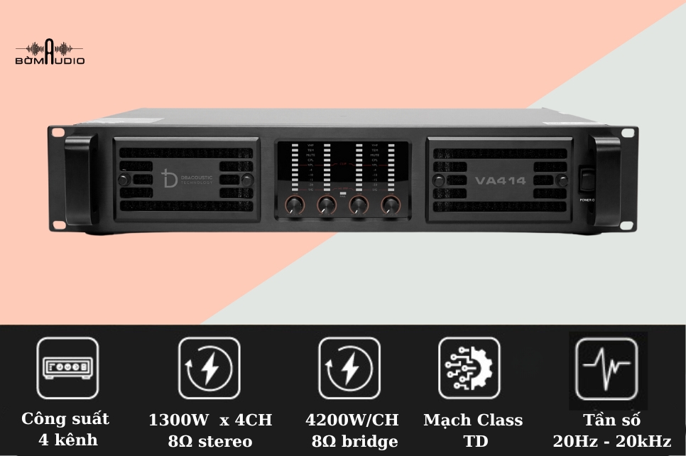 Đánh giá chi tiết cục đẩy công suất DBAcoustic VA414