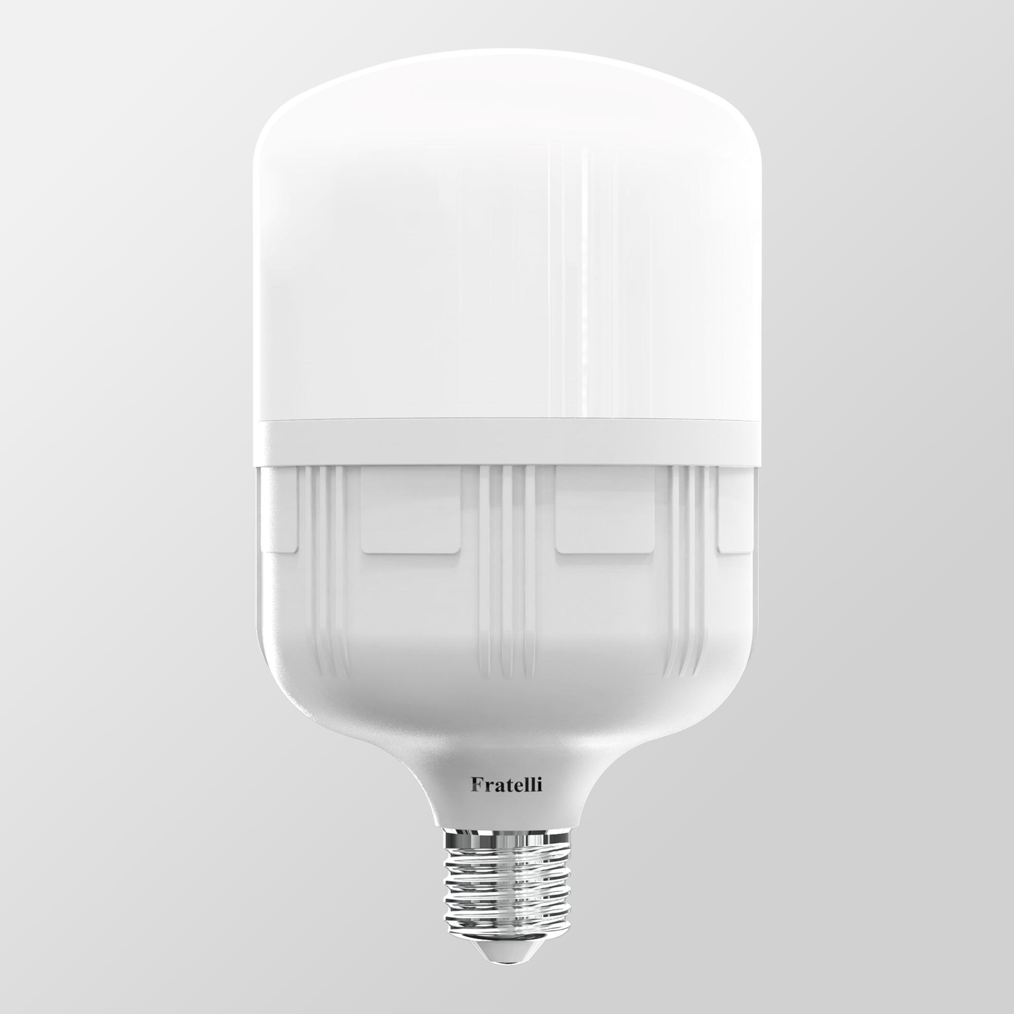 Bóng đèn LED trụ nhôm nhựa Fratelli FT01 20W/30W/40W/50W – ánh sáng mạnh 100lm/w, cri>80, bền 25.000h, bảo hành 24 tháng_thumbnail_2