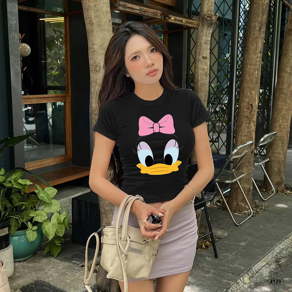 Áo thun babytee nữ form ôm body hoạt hình Beezy 4120_thumbnail_2