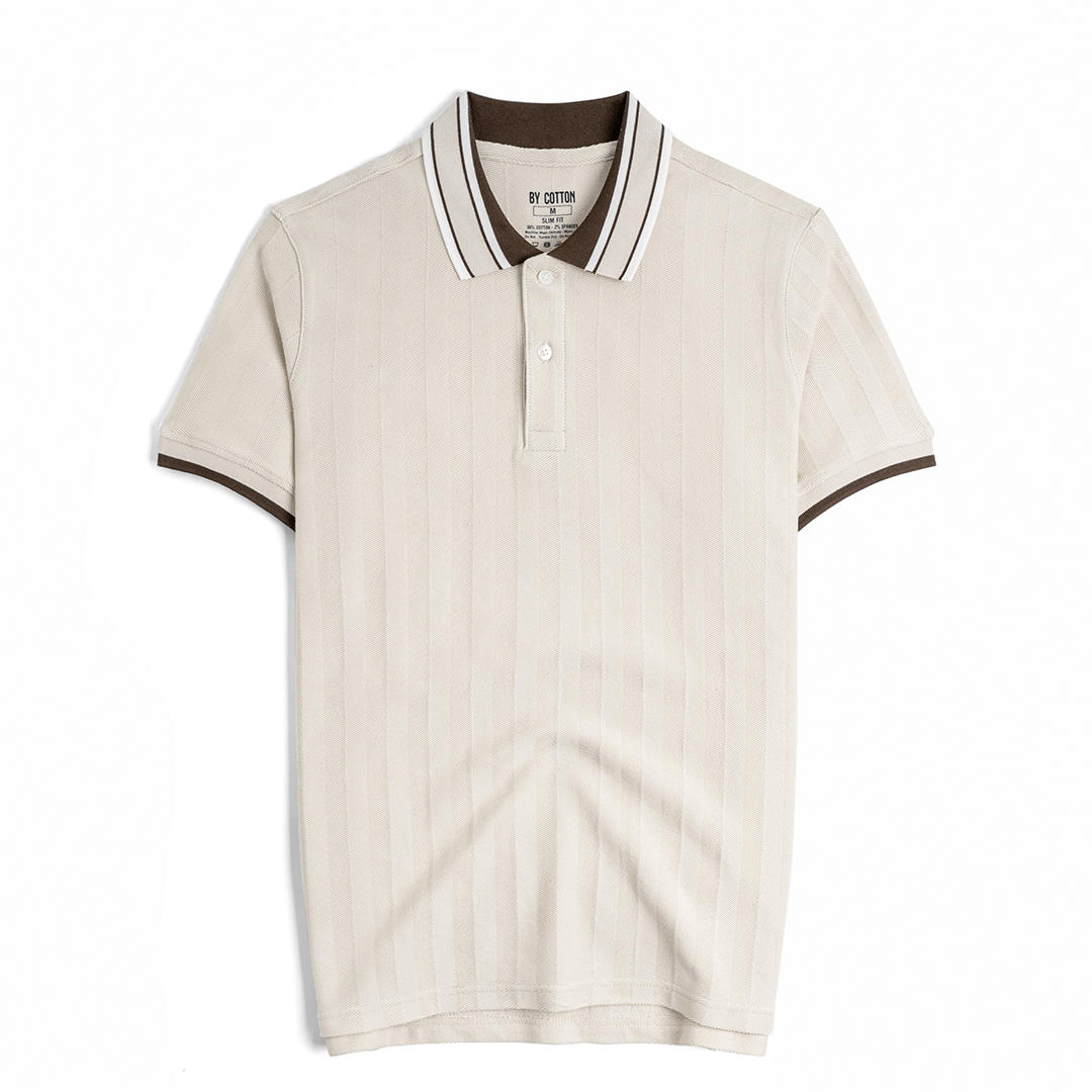 Áo Polo HerringBone Cổ Tương Phản