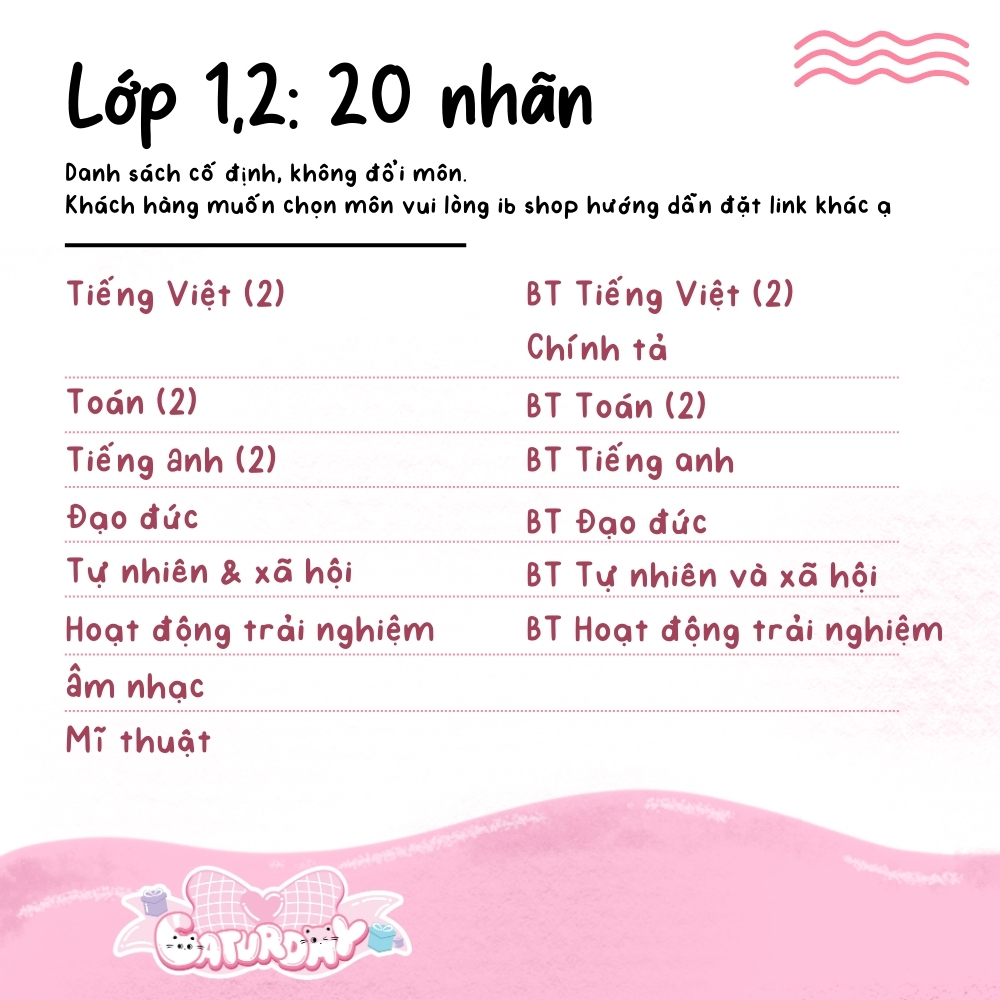 Giấy bao tập Chấm bi, Nhãn vở Simple in theo yêu cầu_thumbnail_2