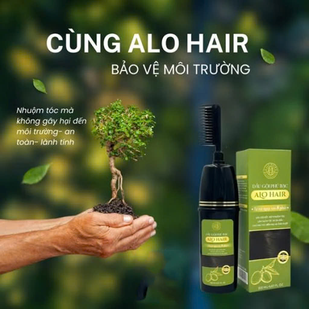 Dầu Gội Phủ Bạc Chiết Xuất Từ Thiên Nhiên Alo Hair 200ml_thumbnail_6