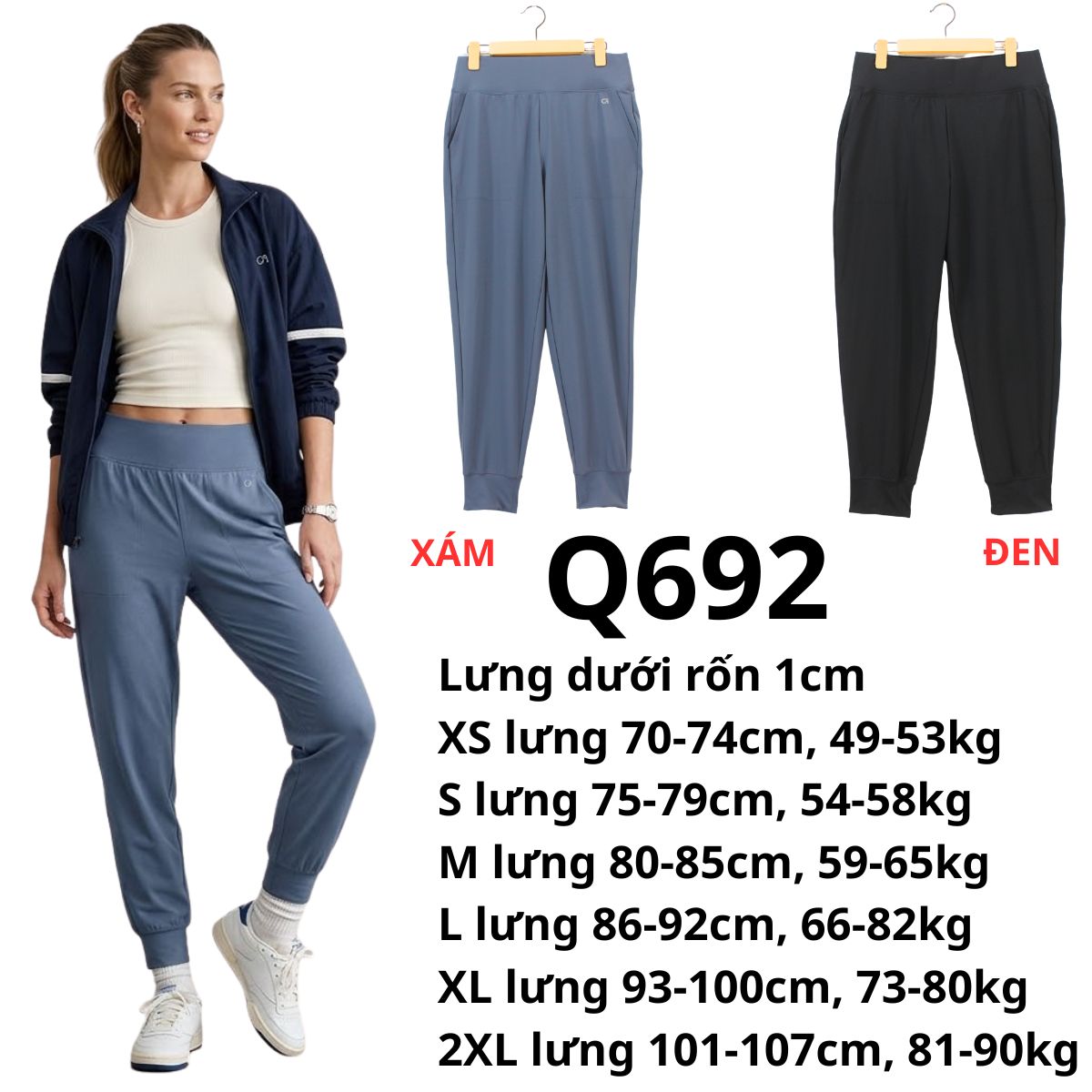 Q692- Quần Jogger thể thao