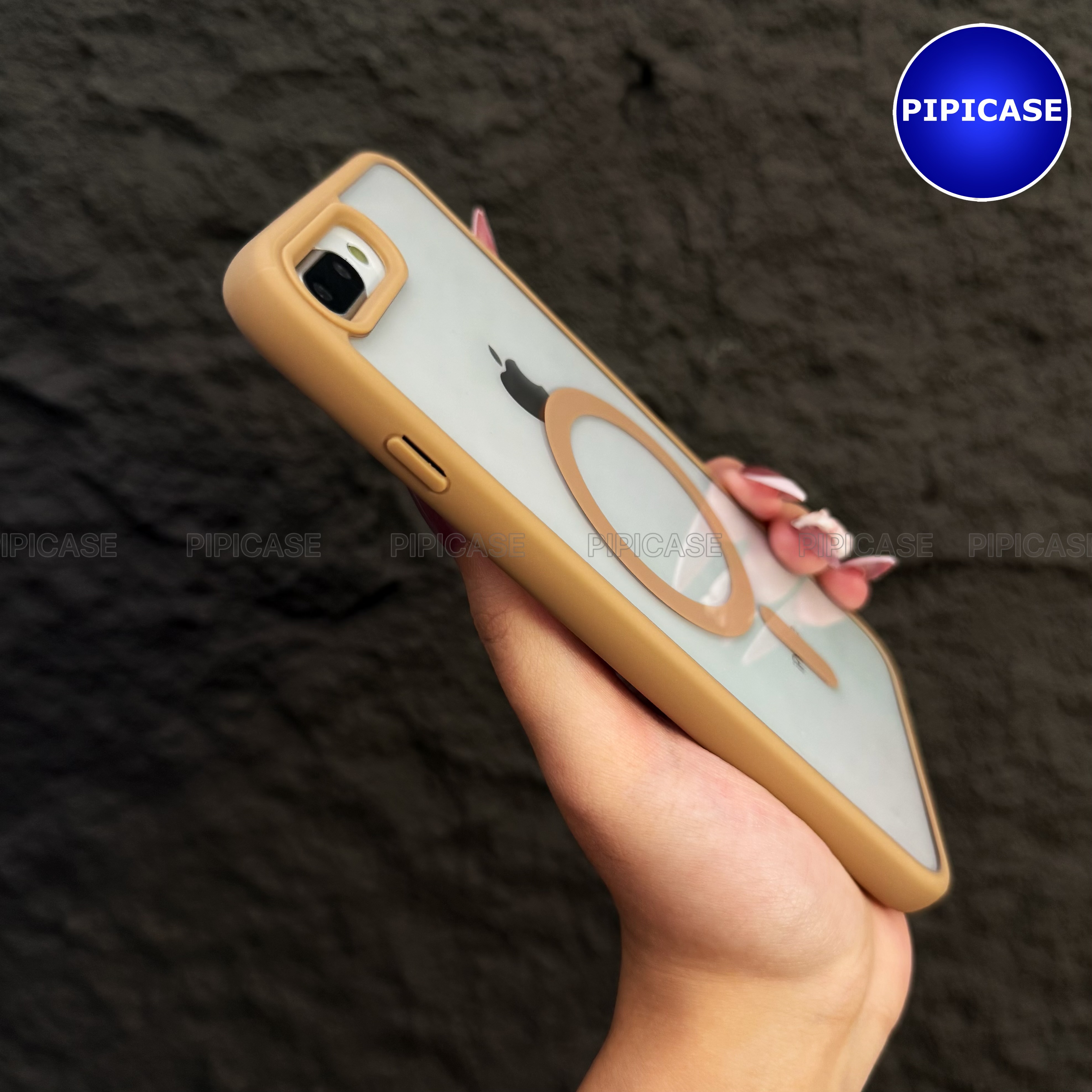 Ốp Lưng iPhone 7 Plus / 8 Plus - Chic - Nâu Nhạt_thumbnail_7