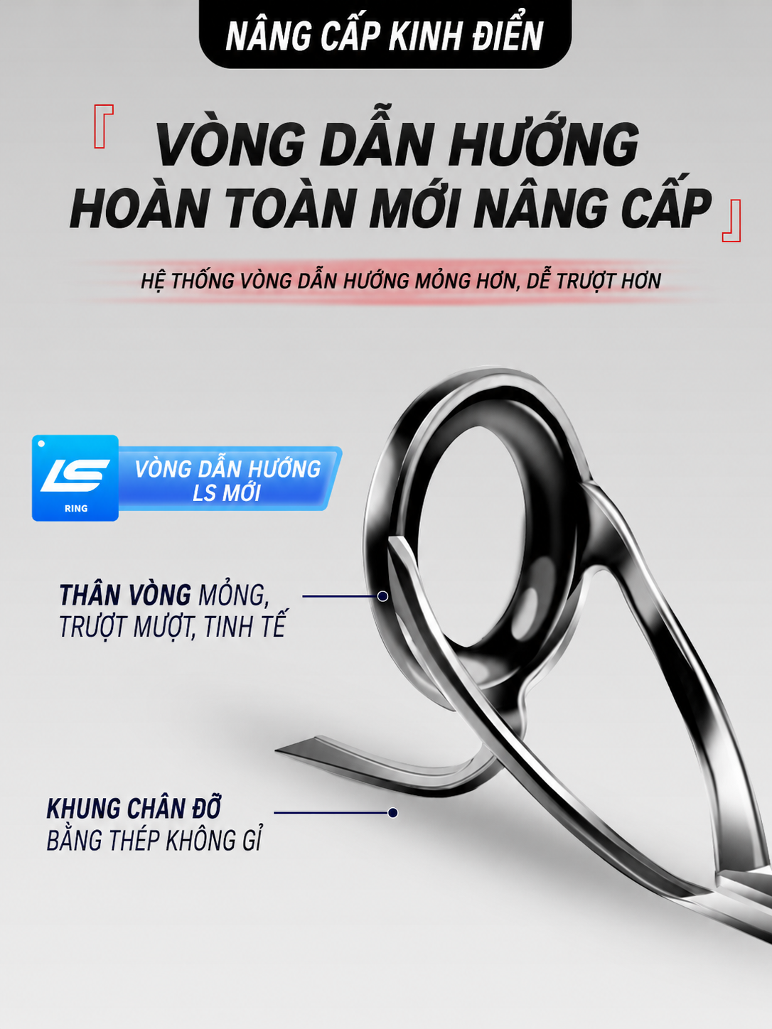 Cần Câu Lure 2 Khúc SAMURAI Khoen Fuji/LS Cao Cấp – Máy Đứng & Máy Ngang – 1.8m / 1.98m / 2.13m / 2.43m_thumbnail_4