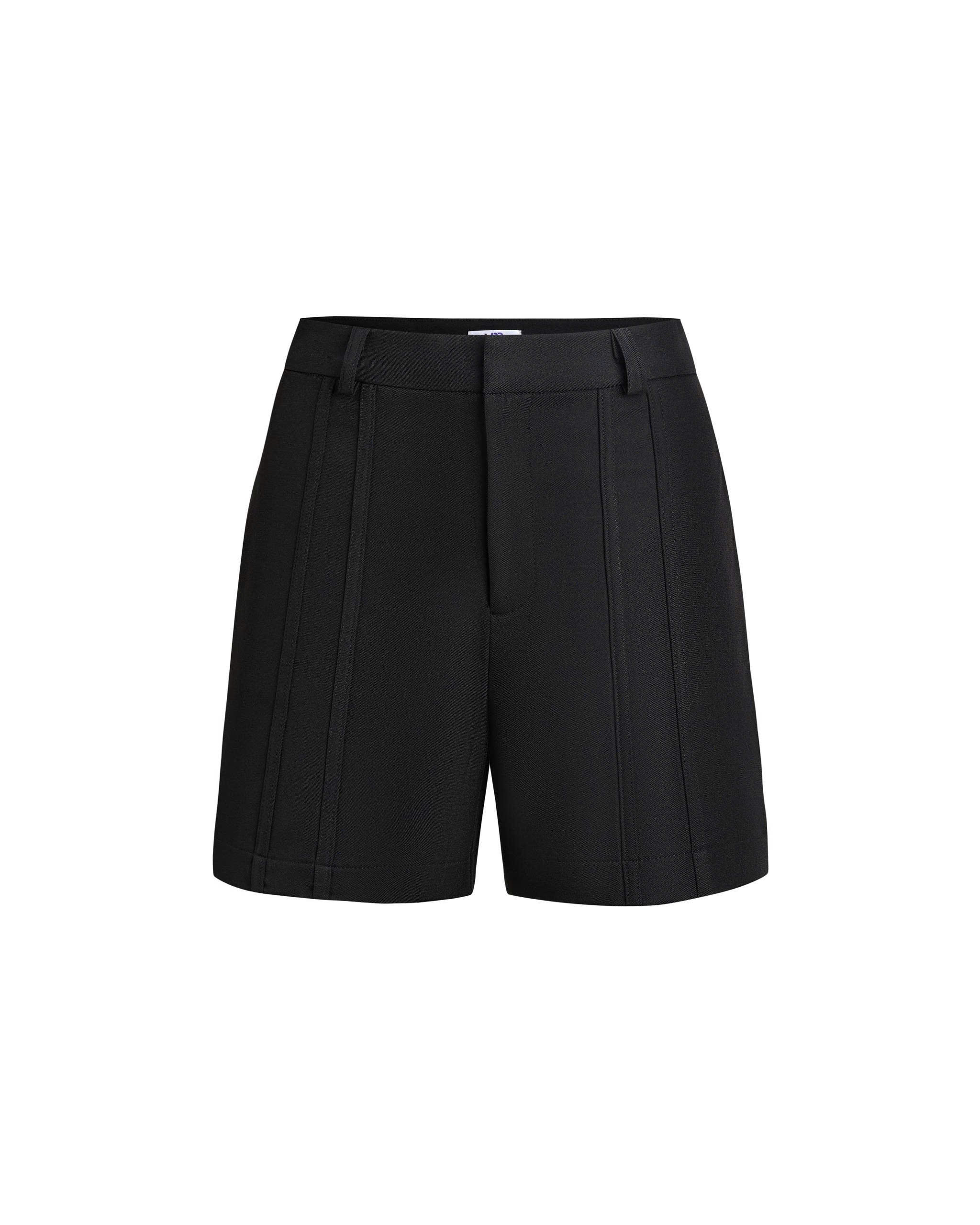 Quần Short Phối Viền Thân Trước Bigsize Cạp Cao Gọn Đùi Dễ Mặc - Đen - Vừa 55-90kg - V-QS015_thumbnail_6