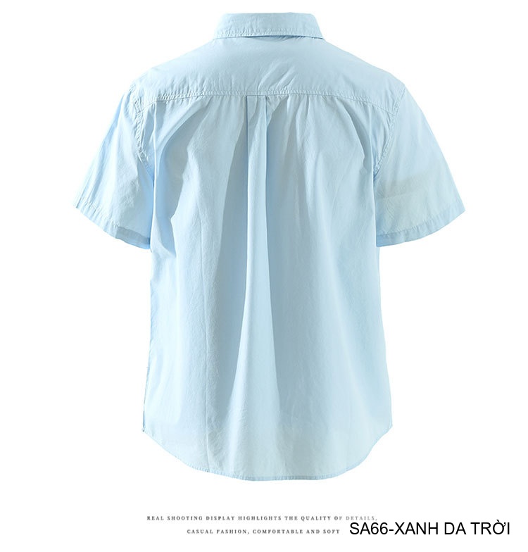 SA66 - Áo sơ mi nam ngắn tay thêu cá kiểu Nhật, cotton 100%, form rộng thoải mái, phong cách tươi mới_thumbnail_18