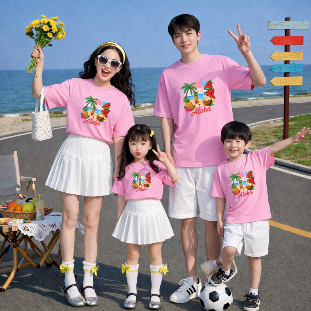 Áo phông gia đình 3,4,5 người du lịch biển Aloha - Loza GĐ3595_thumbnail_1