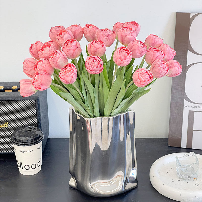 Combo 10 Bông Hoa TuLip Lụa Cánh Kép Cao Cấp_thumbnail_11