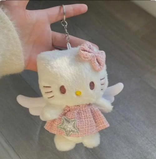 Móc Chìa Khóa Cunbag Váy Hồng Kawaii Thiên Thần Hellooo Kittyyy Sang Trọng Đồ Chơi Quà Tặng PK045_thumbnail_3
