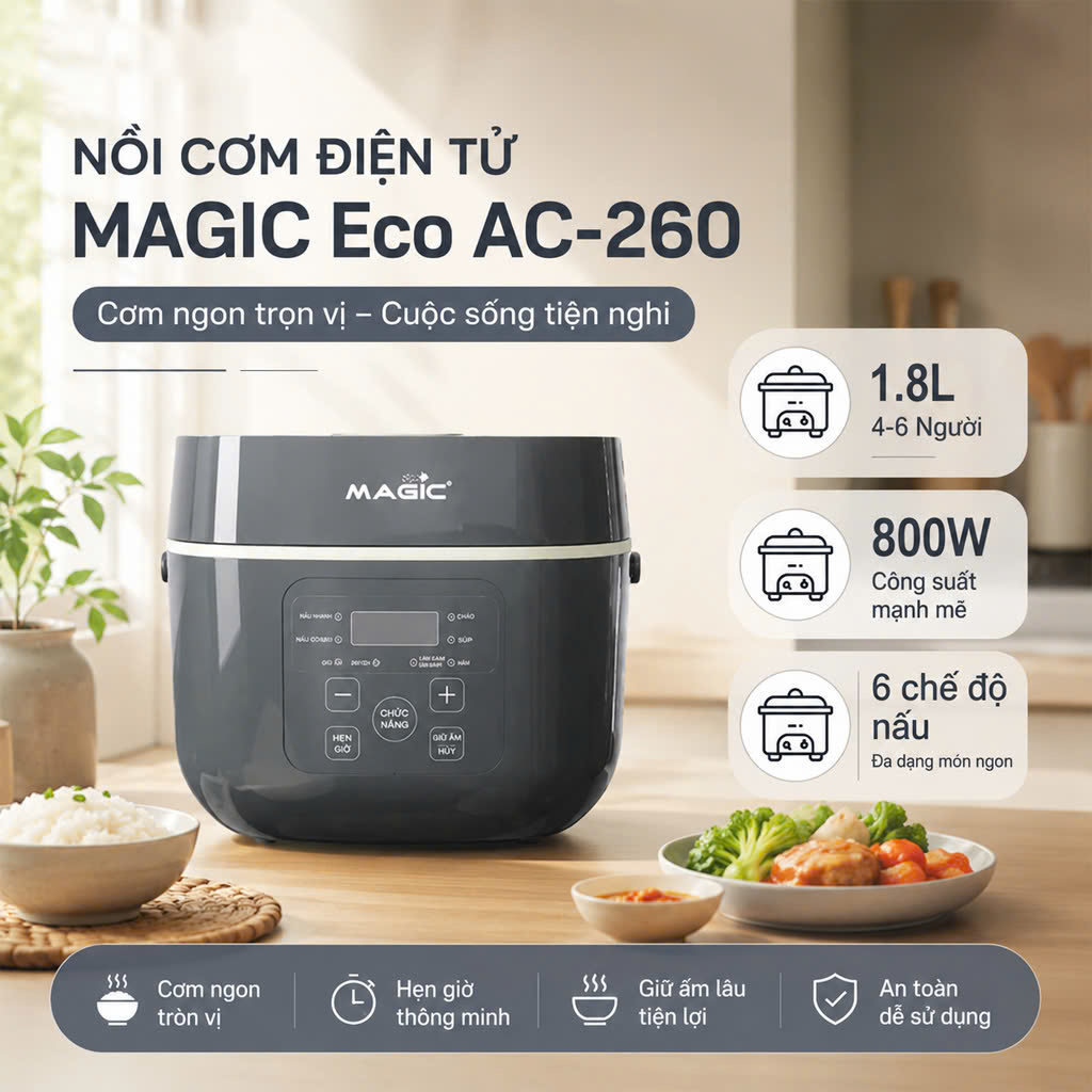 NỒI CƠM ĐIỆN MAGIC Eco