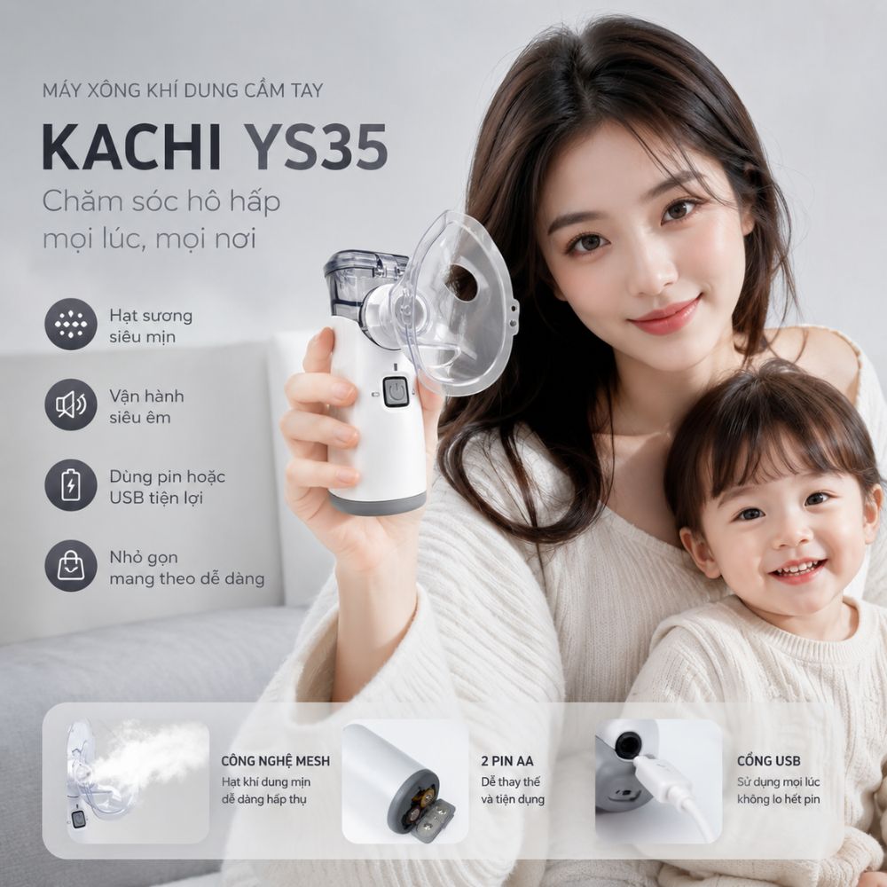Máy Xông Khí Dung Cầm Tay Kachi YS35