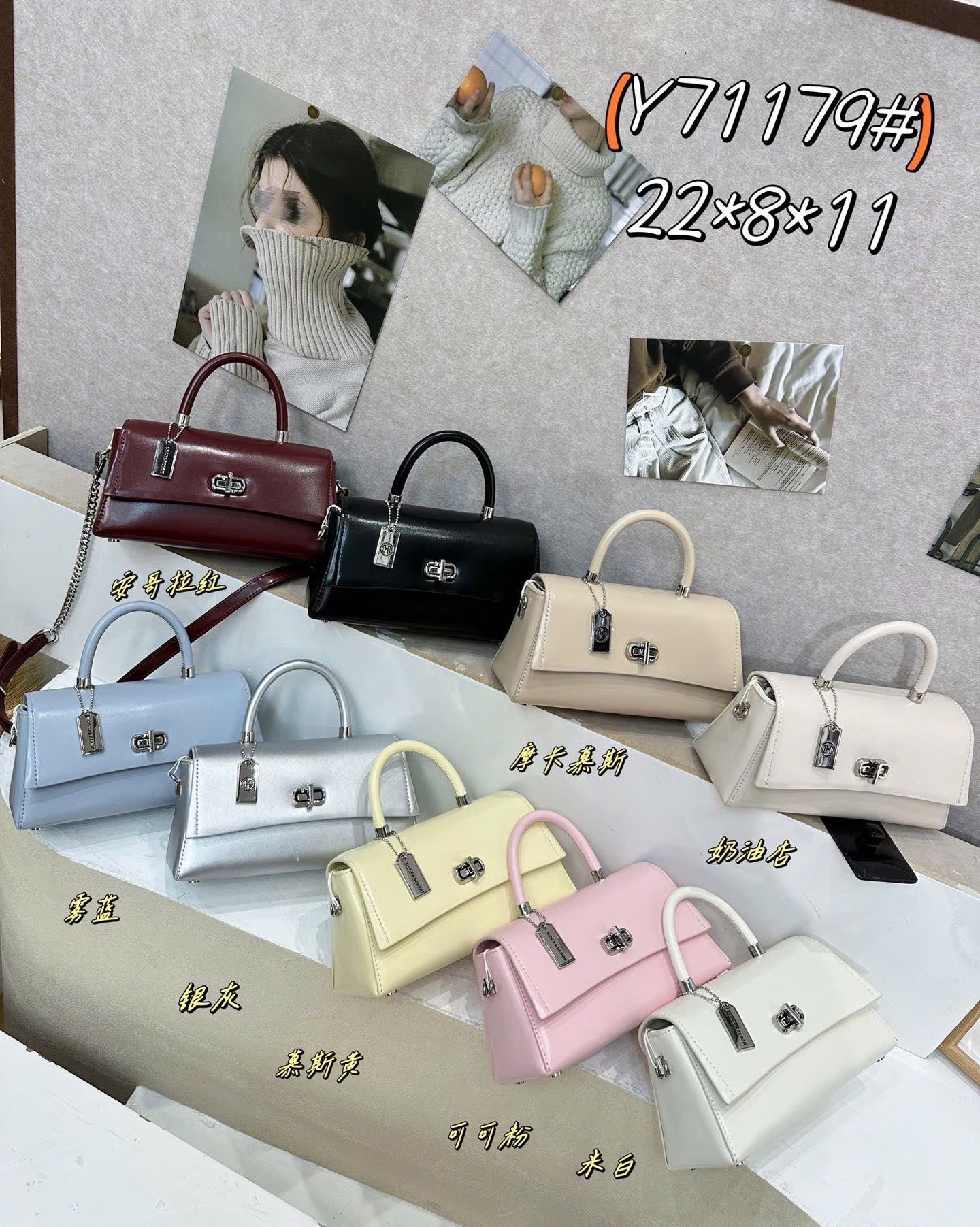 Túi COCY khóa bạc size21 71179
