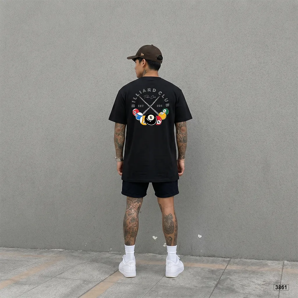 Áo thun nam oversize Billiard Club street style Polux 3861_thumbnail_7