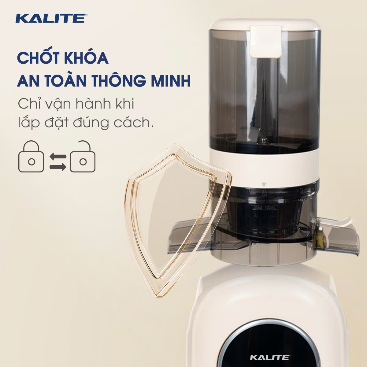Máy ép chậm Kalite KSJ569 ép kiệt bã 99% không sinh nhiệt tích hợp làm kem_thumbnail_6