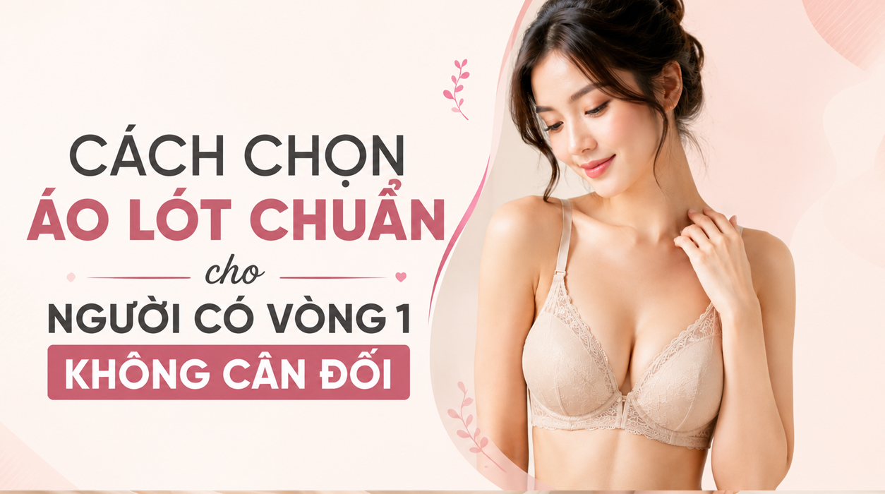 Cách chọn áo lót chuẩn cho người có vòng 1 không cân đối
