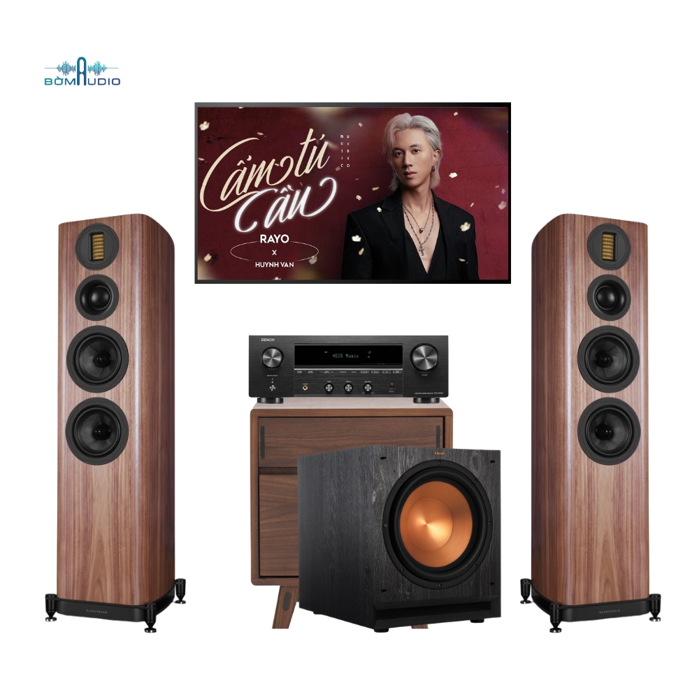 Combo Amply DENON DRA-900H + Loa Cột WHARFEDALE EVO 5.4 + Loa Subwoofer KLIPSCH SPL-120  – DK8_thumbnail_1