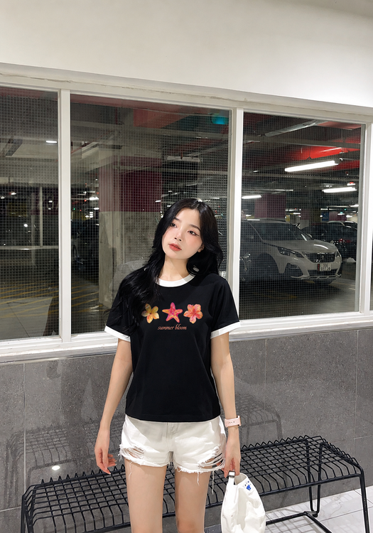 Áo thun cotton BBT 3 HOA (Summer Flowers) Underthinker