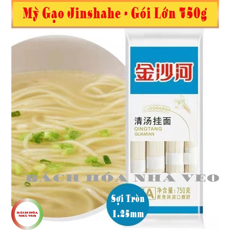 Mỳ Sợi Jinsha, Mỳ Trường Thọ Bịch 750g và 500g, Sợi (Tròn, Dẹt) Hàng Chuẩn, Date Mới_thumbnail_6