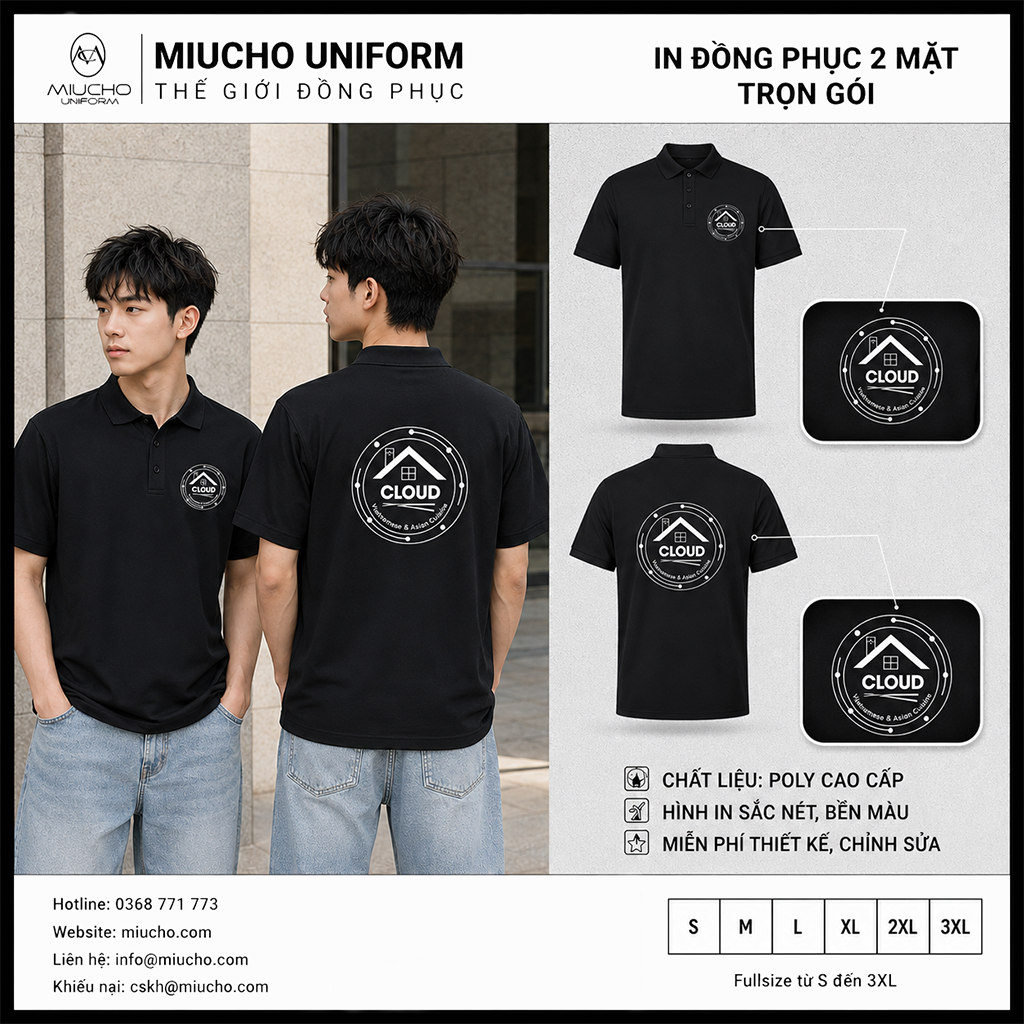 Áo polo cá sấu thiết kế như yêu cầu TK137