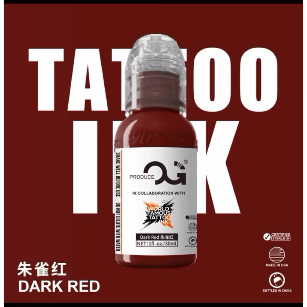 OG x World Famous Ink - Dark Red