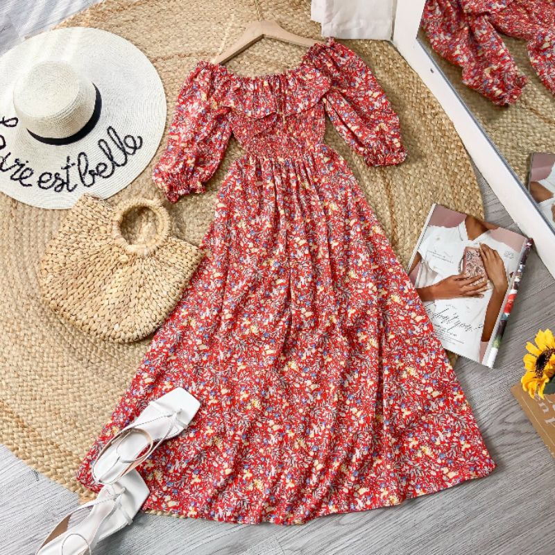 01-CH- Floral Dress Bouncy Waist_thumbnail_1