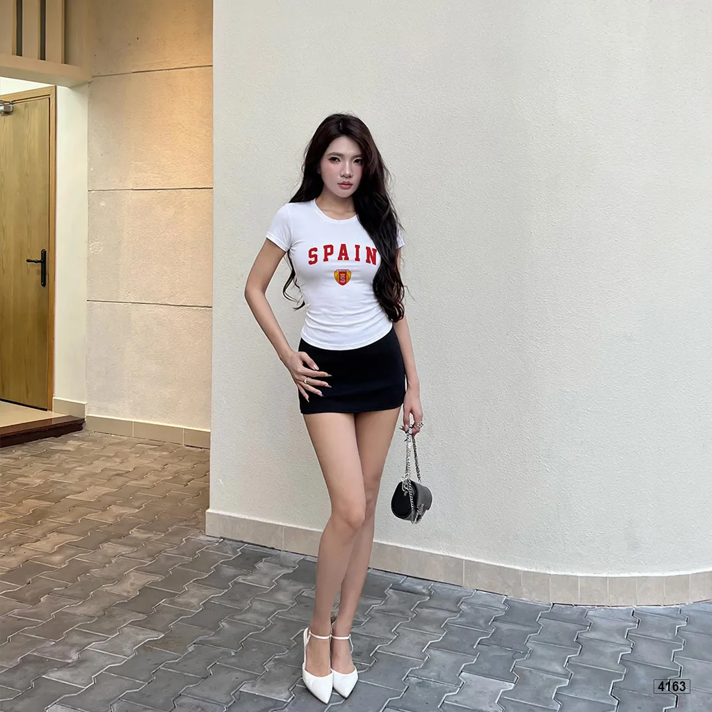 Áo thun form ôm body tôn dáng Spain cá tính Beezy 4163_thumbnail_4