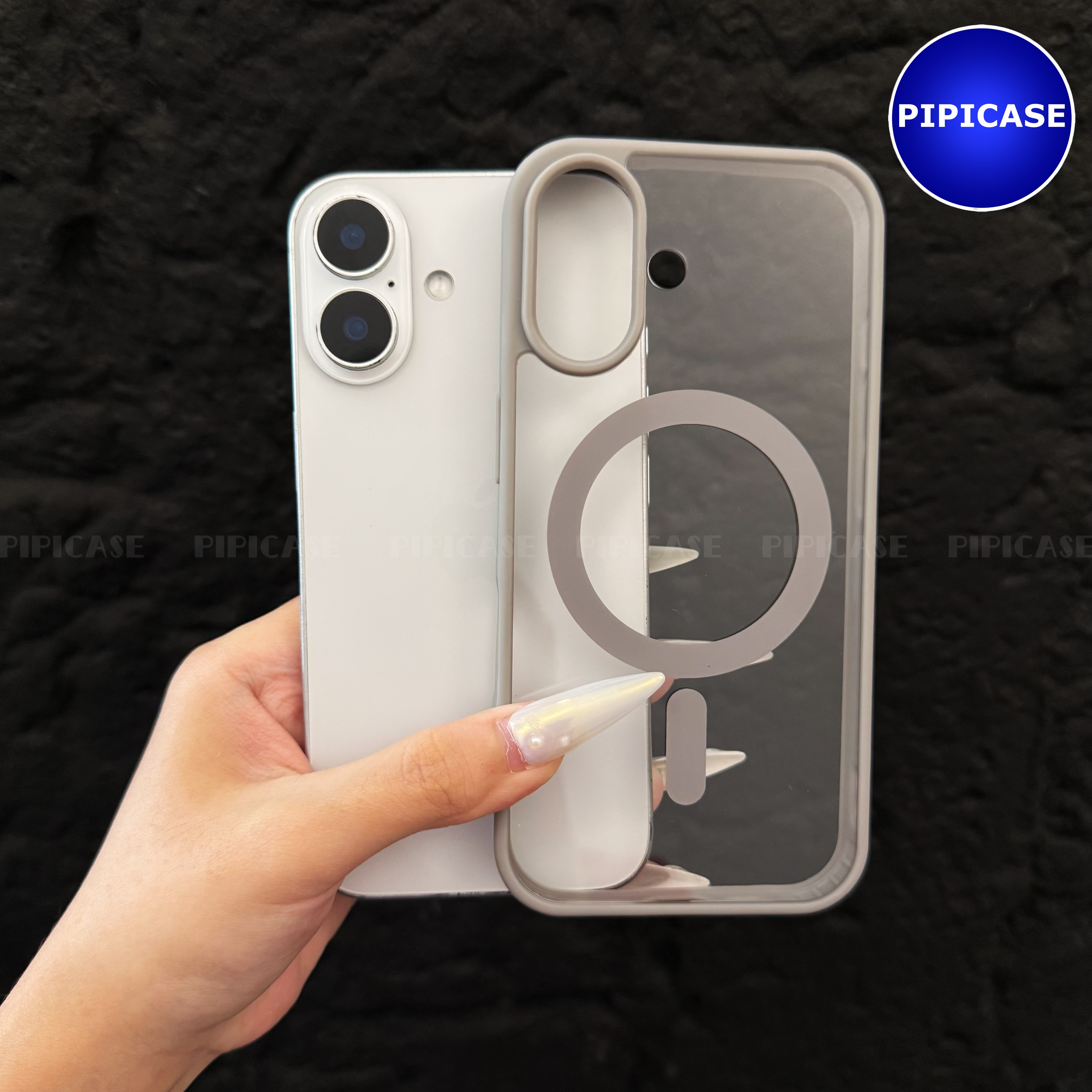 Ốp Lưng iPhone 16 - Chic - Xám_thumbnail_2