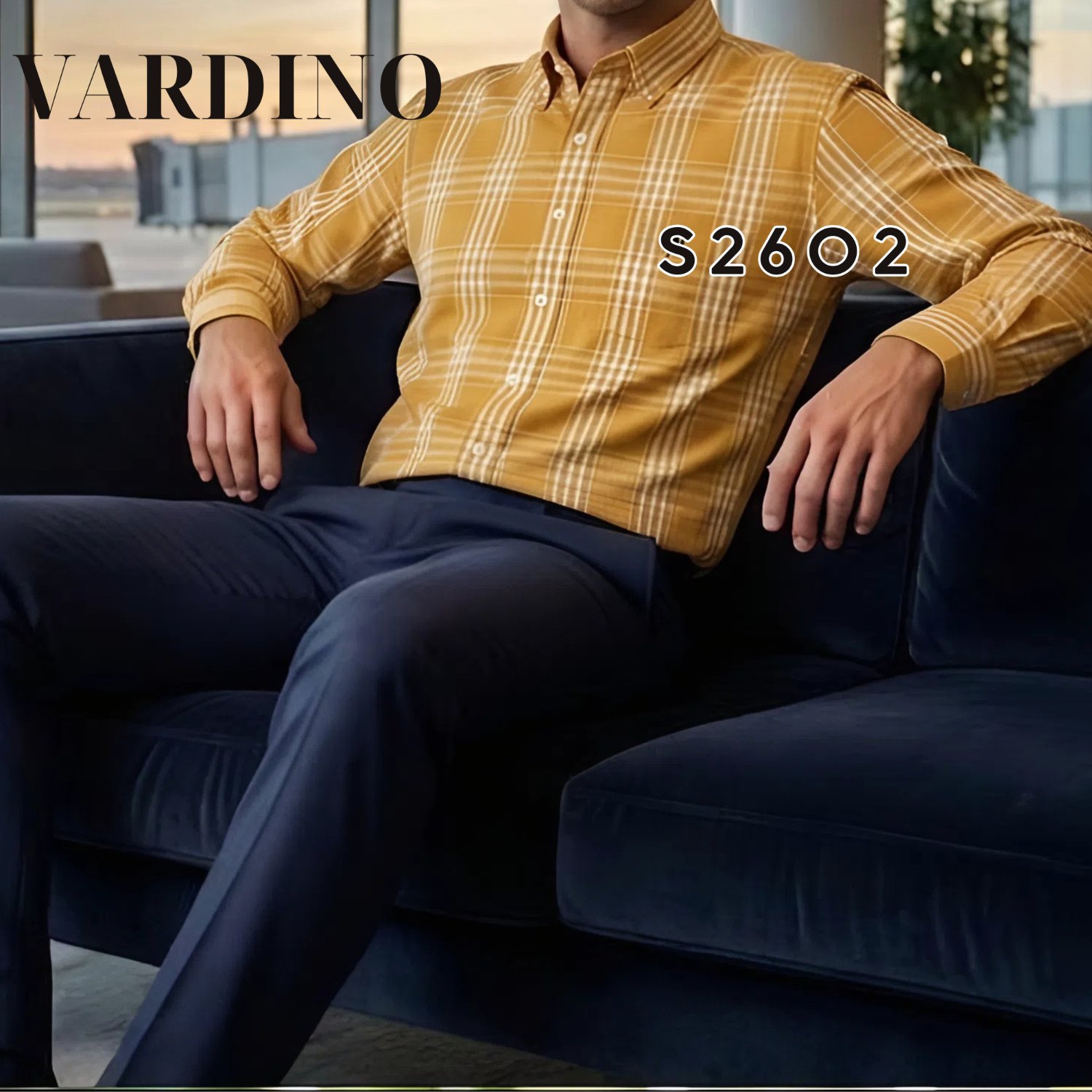 Sơ mi kẻ dài tay Vardino S2602_thumbnail_1