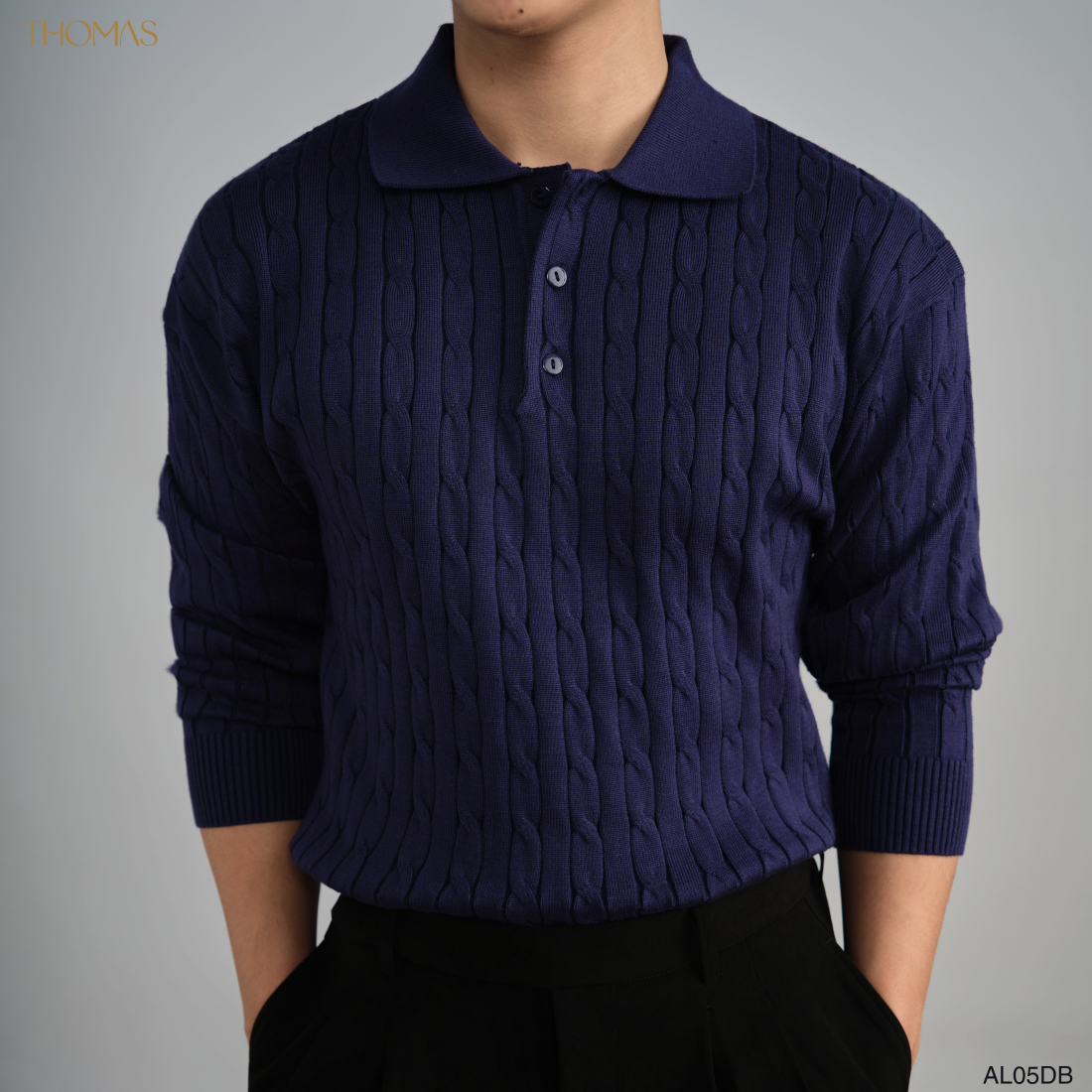 Áo Polo Twisted-Wool Len Viscose Form Relaxed_thumbnail_8