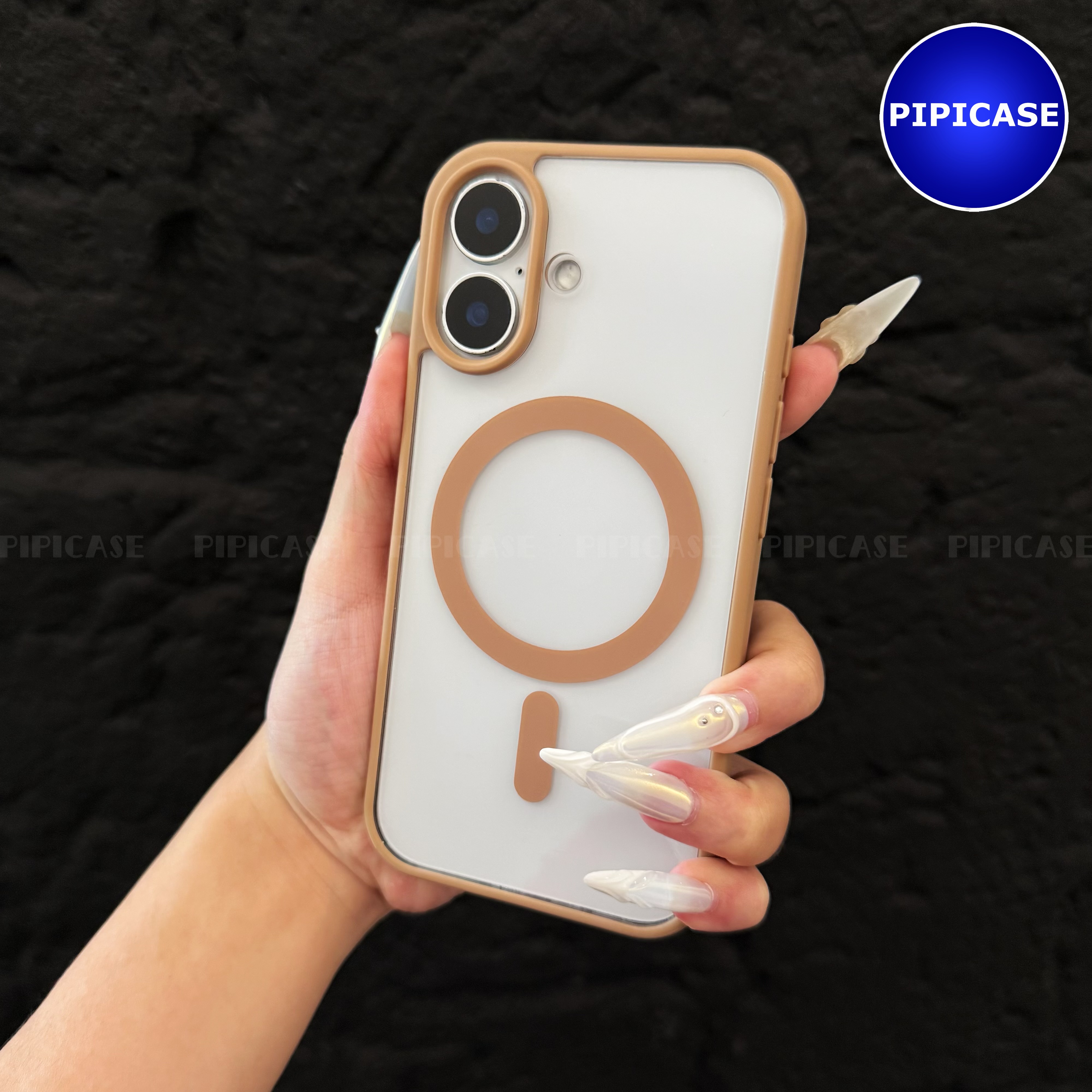 Ốp Lưng iPhone 16 Plus - Chic - Nâu Nhạt_thumbnail_5