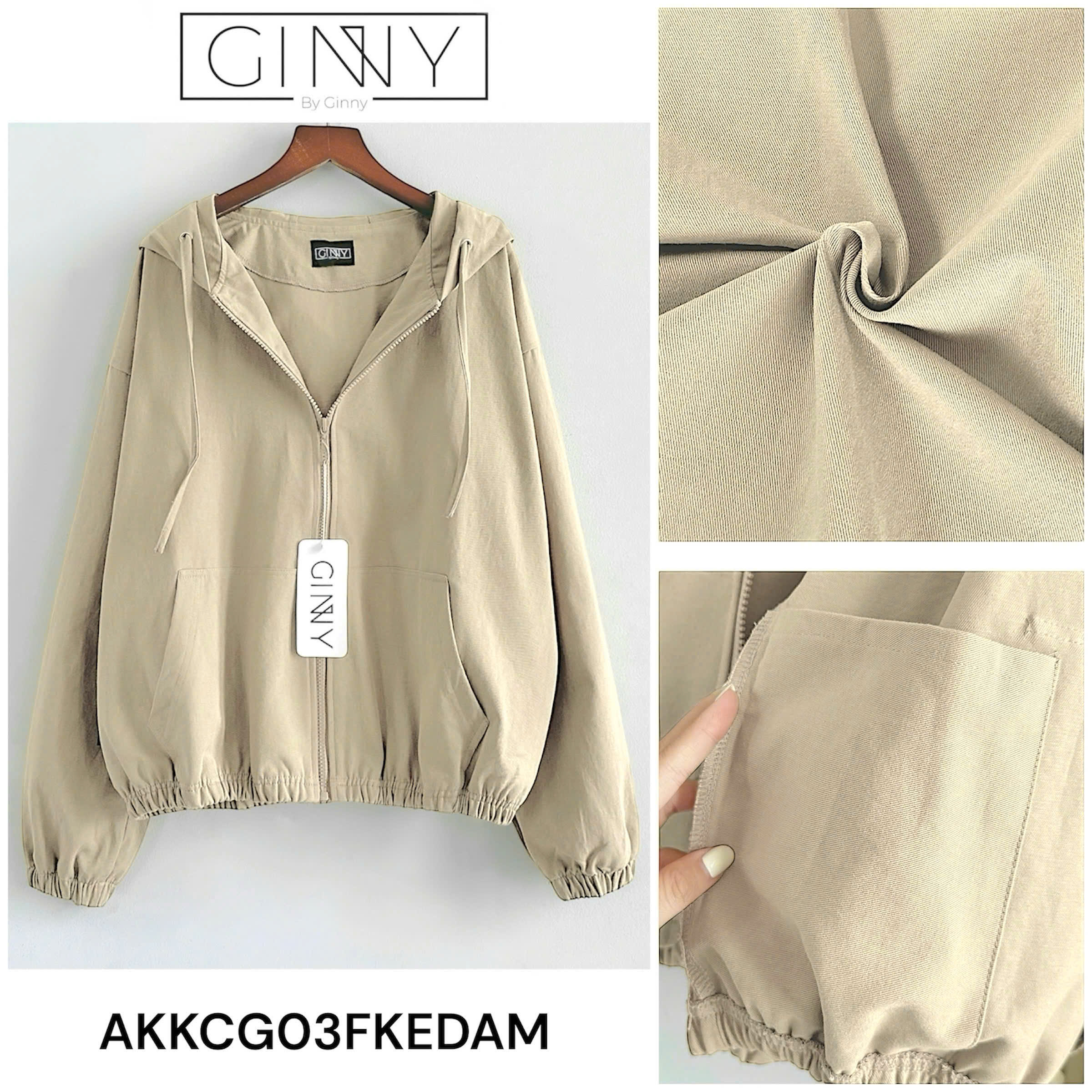 Áo khoác kaki wash Basic CG-03 _thumbnail_4