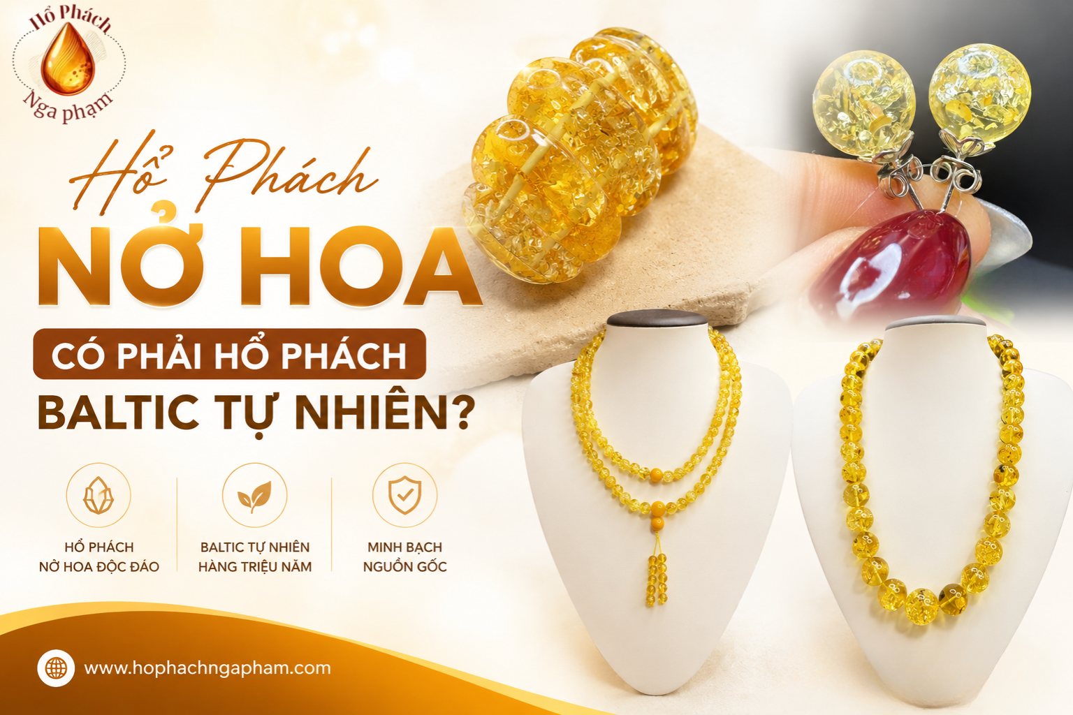 Hổ Phách Nở Hoa Có Phải Hổ Phách Baltic Tự Nhiên Không?