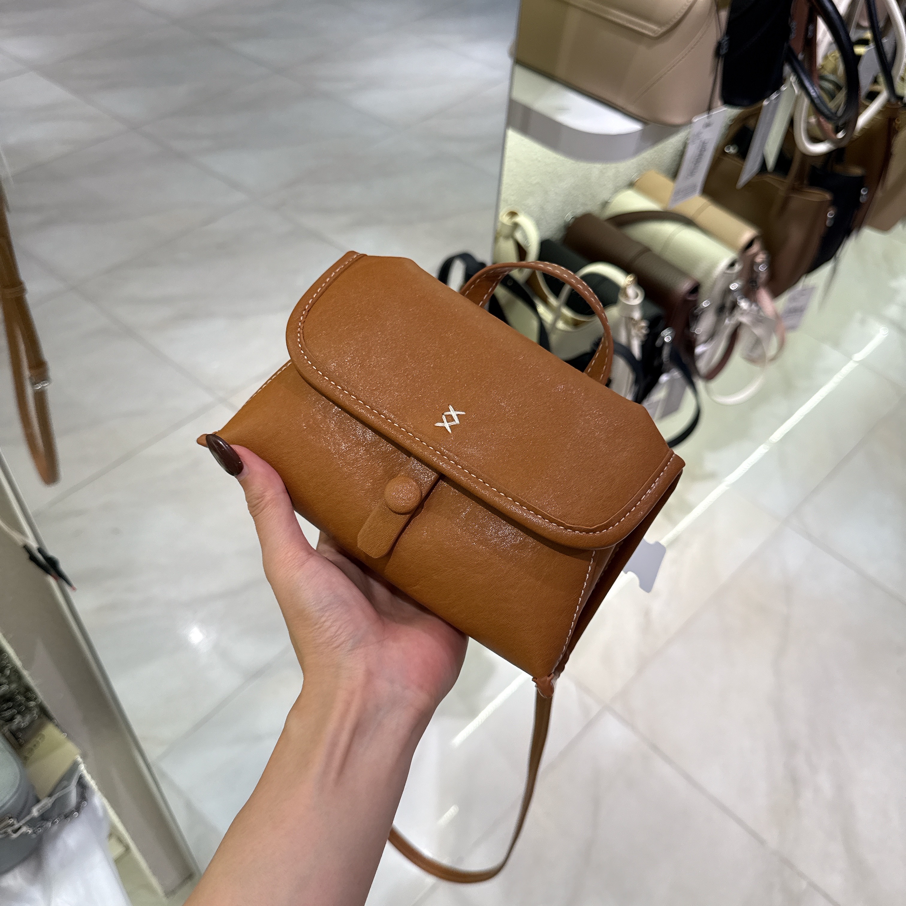 Túi RANE DONA da trơn nắp gập 6205 (83581)_thumbnail_5